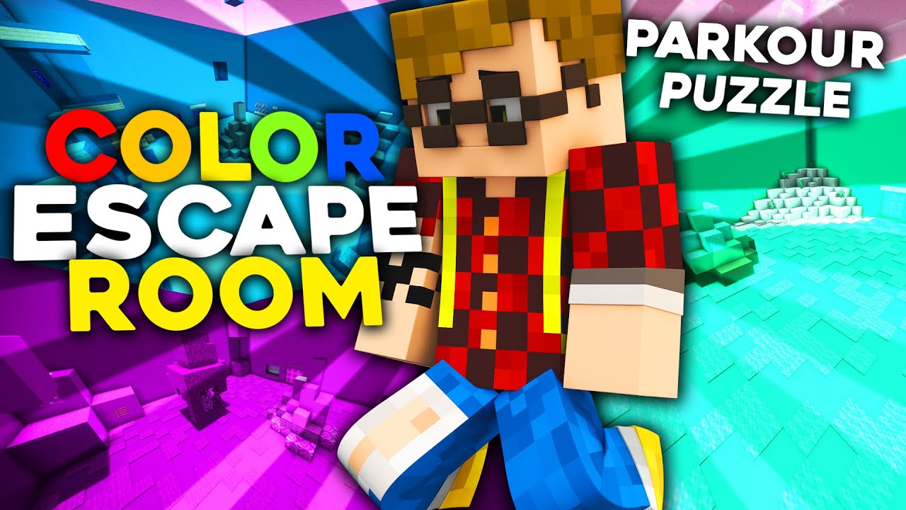 HO FINITO IL PARKOUR CON GLI ENIGMI SU MINECRAFT !! COLOR ESCAPE ROOM #2