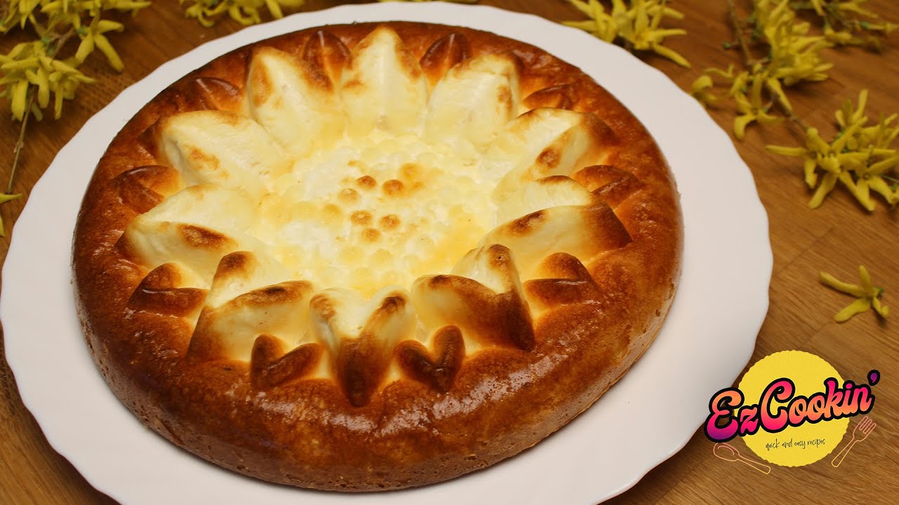 SUMMER CAKE ☀️ Flower Yogurt Egg Cake WITHOUT FLOUR, RICH IN PROTEIN and ONLY 4 ingredients