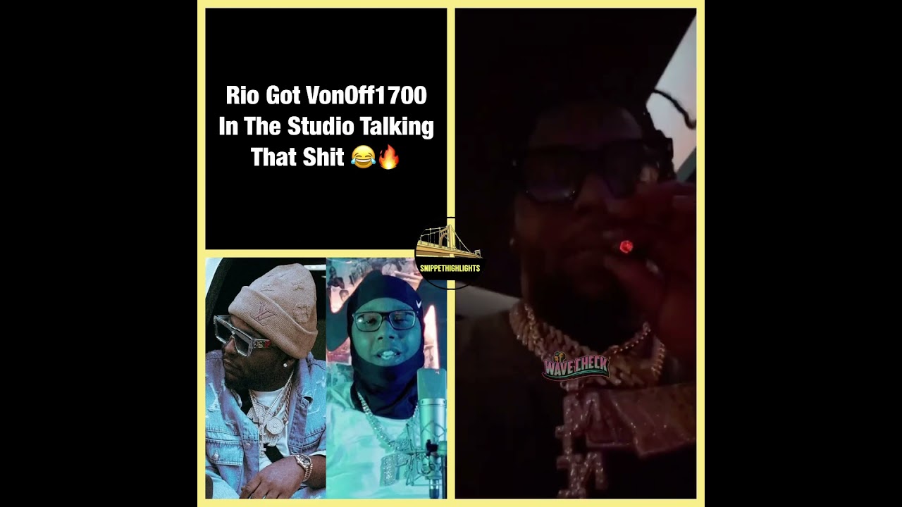 Rio Got VonOff1700 In The Studio Talking That Shit 😂🔥 #shorts