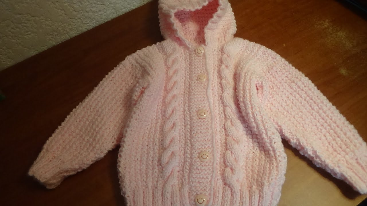 Sueter con gorro para bebé talla 18 meses, parte 1, espalda.