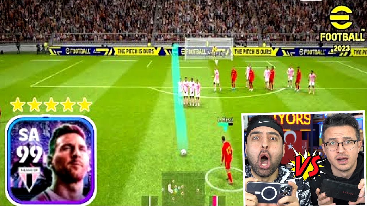 KAYBEDEN 99 MİAMİ MESSİ SİLİYOR ! MESSİ 22 METRE PLASE GOL ! EFOOTBALL 2023 MOBİLE KAPIŞMA !
