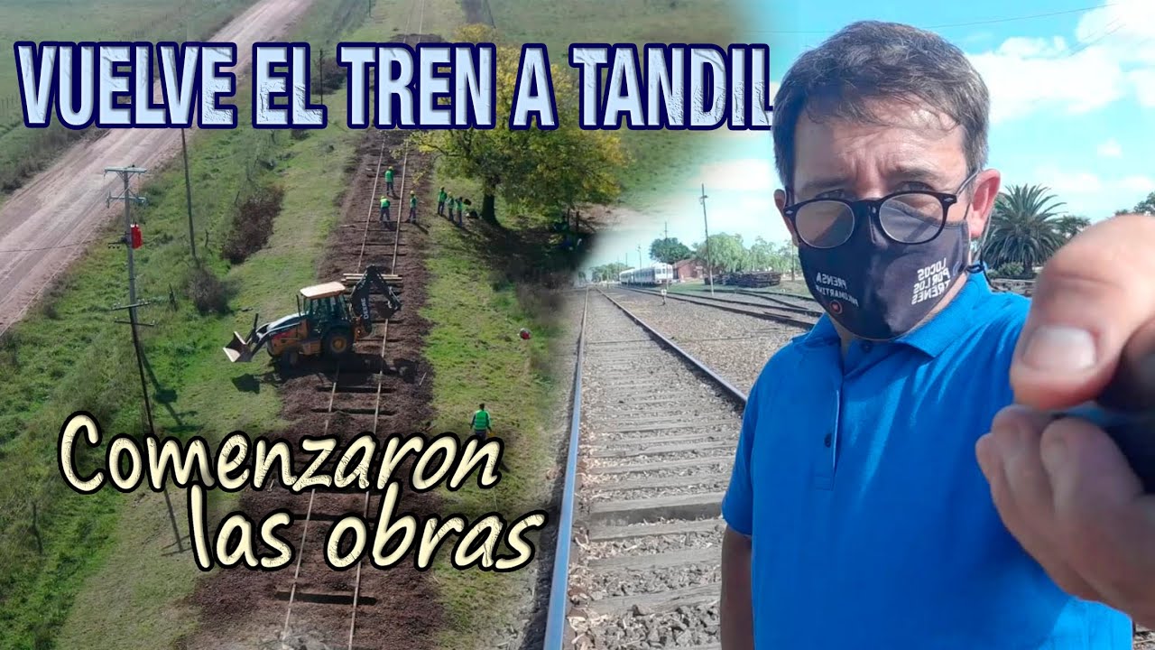 VUELVE el TREN a TANDIL - TRENES ARGENTINOS - FERROCARRIL ROCA - OBRAS entre MAIPÚ y AYACUCHO