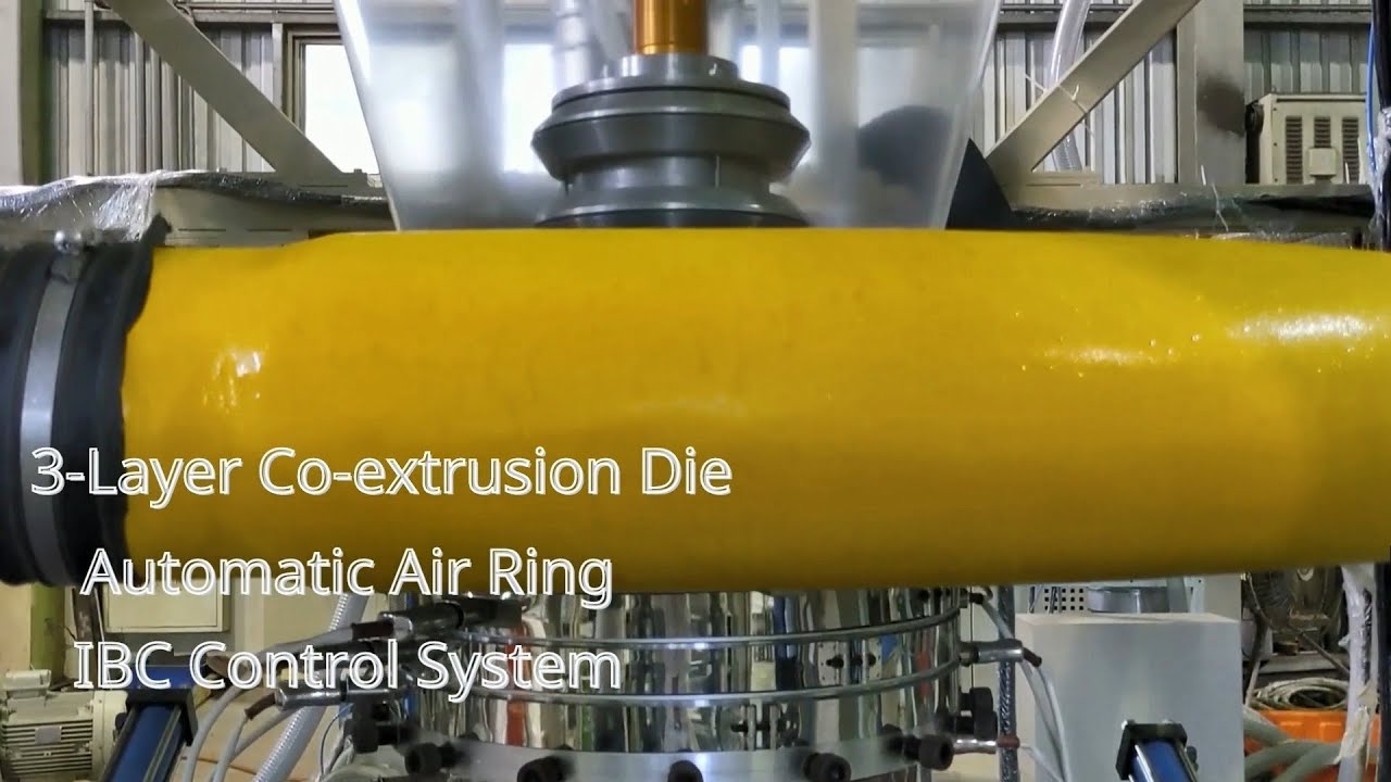 3-Layer Co-Extrusion Blown Film Machine Equips Thicnkess Control System, IBC, Auto Air Ring｜CHYIYANG