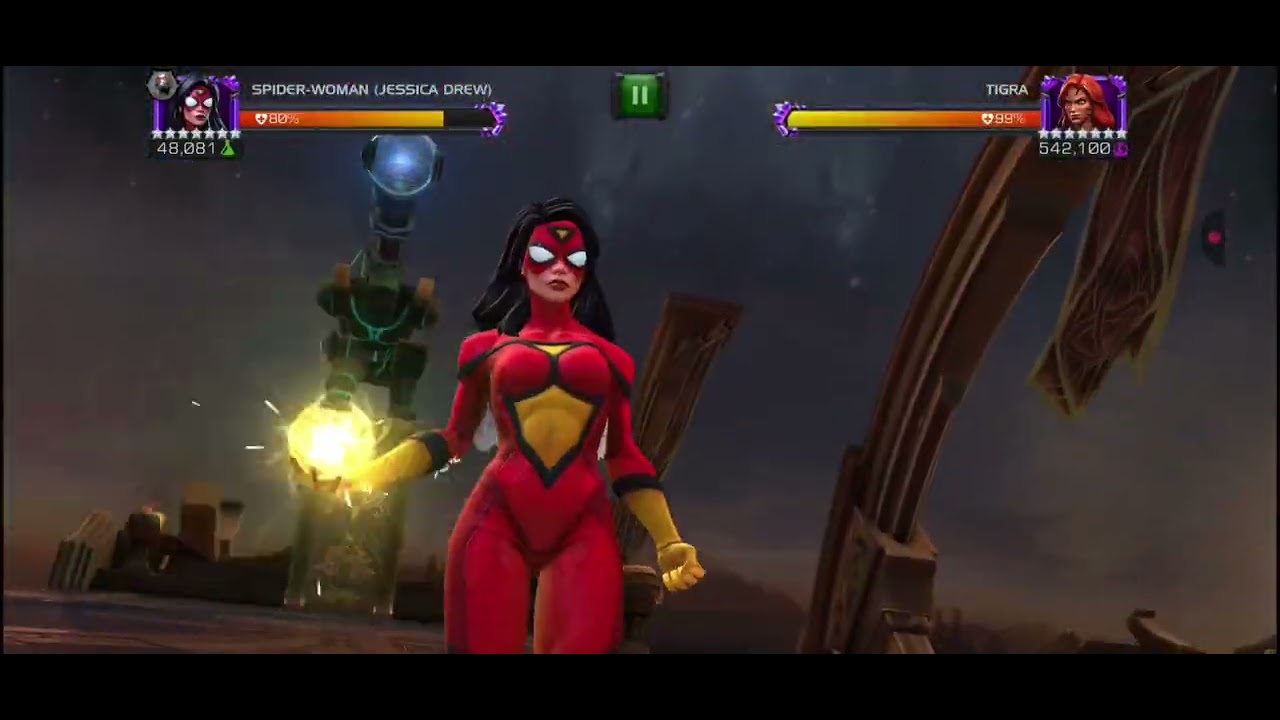 WAR SHOWCASE MYSTIC DEFENDERS | SPIDERWOMEN SOLOS ALL FIGHTS #mcoc #bpmcoc 