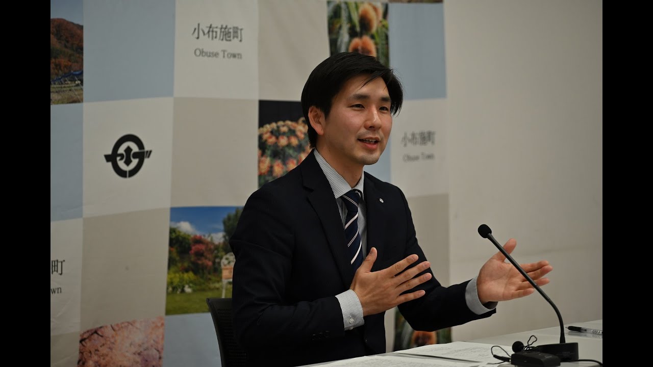 令和7年4月16日実施　小布施町長定例記者会見