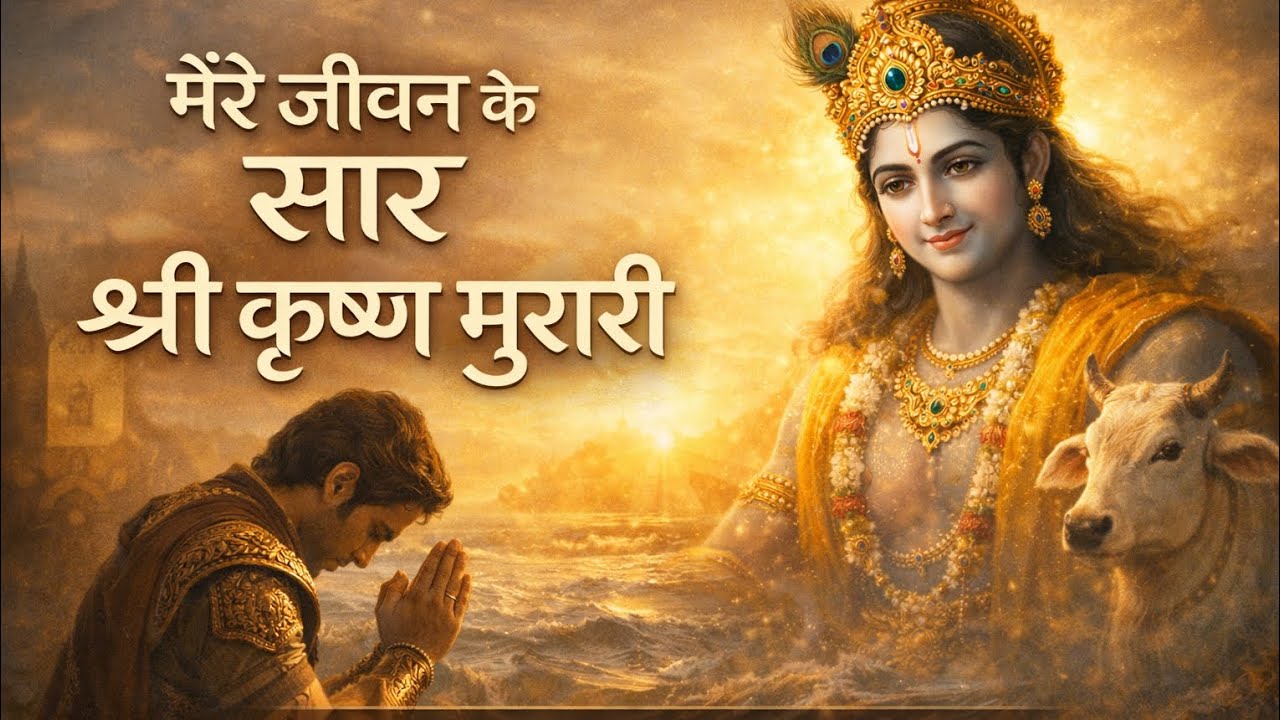 मेरे जीवन के सार श्री कृष्ण मुरारी 🙏✨ | Motivational & Emotional Krishna Bhajan | Female Voice