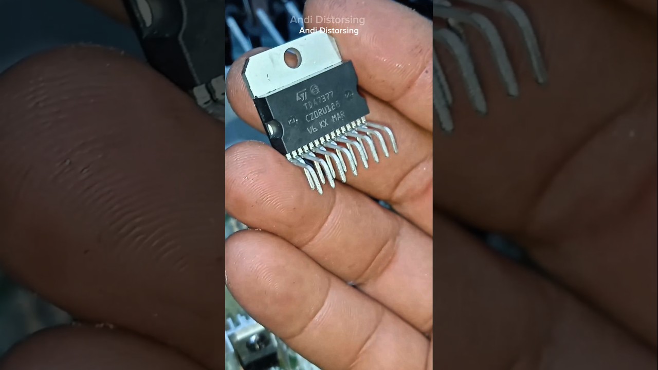 he installed a TDA 7377 sound ic and data pin #tips #inspiration #install #ic #tda7377 #electronic