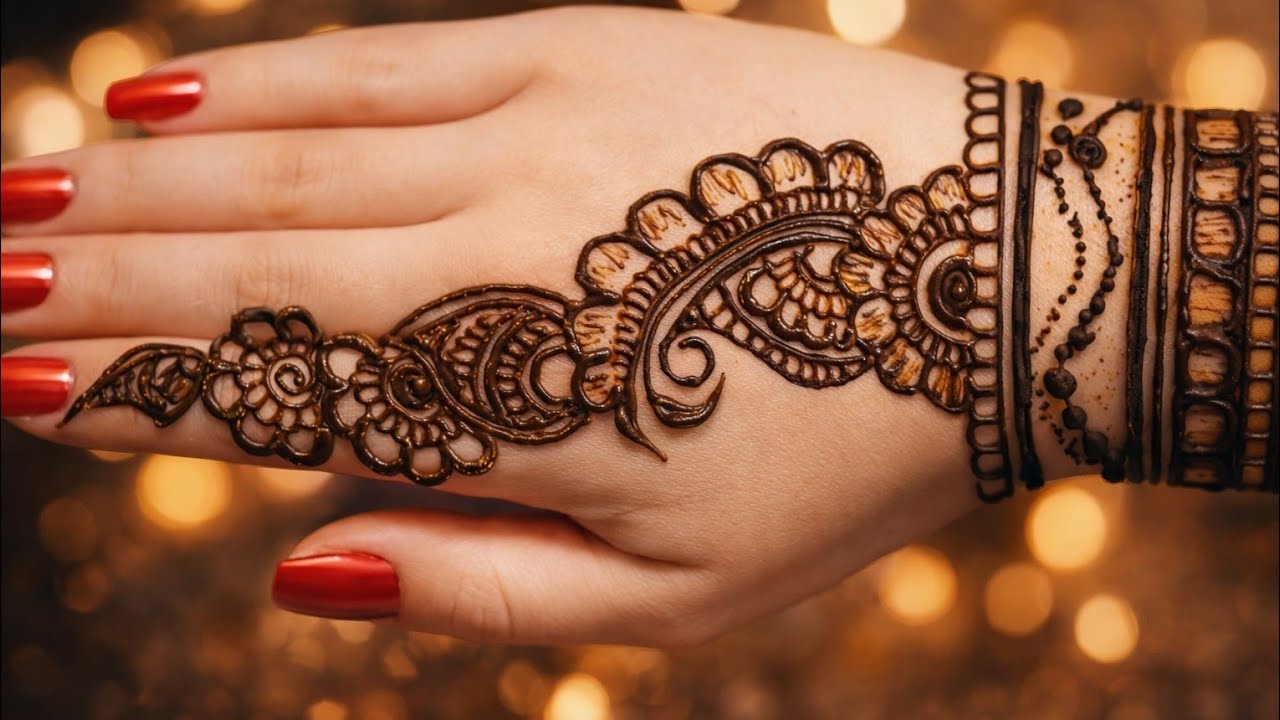Simple Mehndi Design || Easy Mehndi Design 