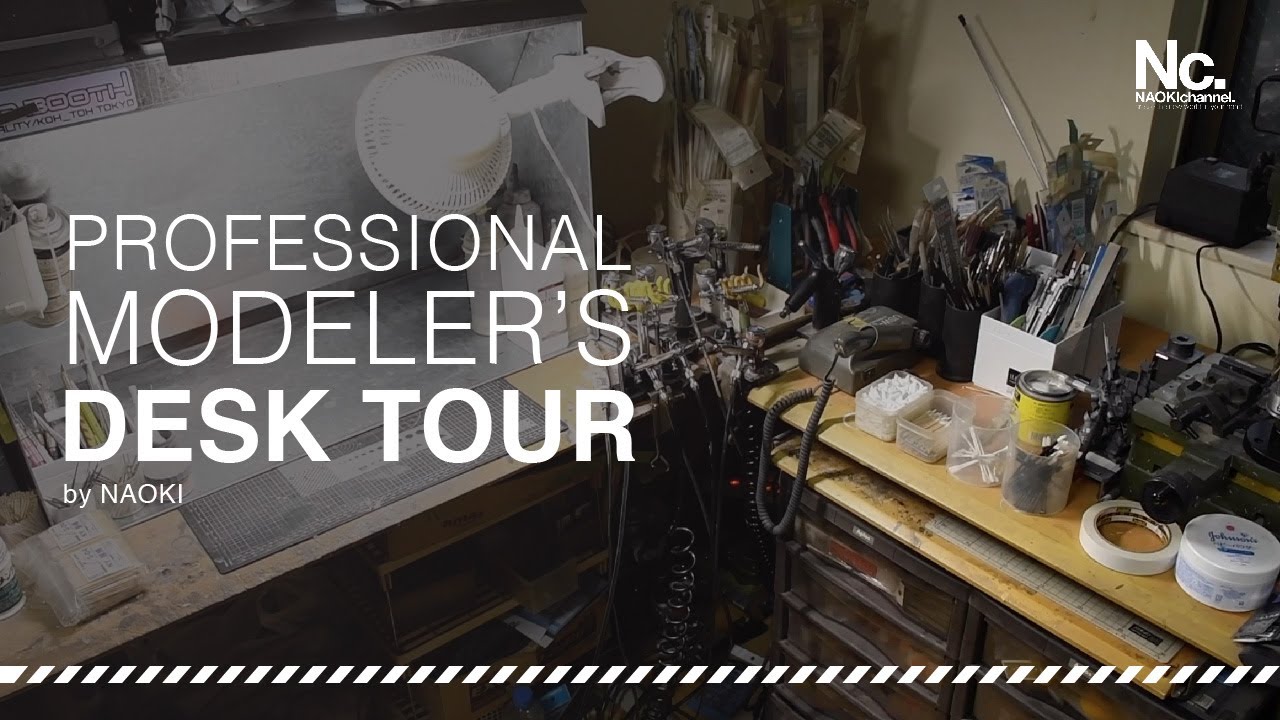 【デスクツアー】プロモデラ―の作業デスク周りや模型用工具の紹介｜MODELER'S DESK TOUR