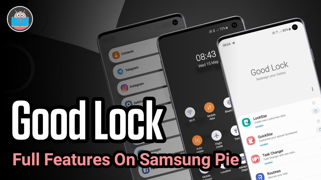 Good Lock 2019 Full Features On Samsung Pie.