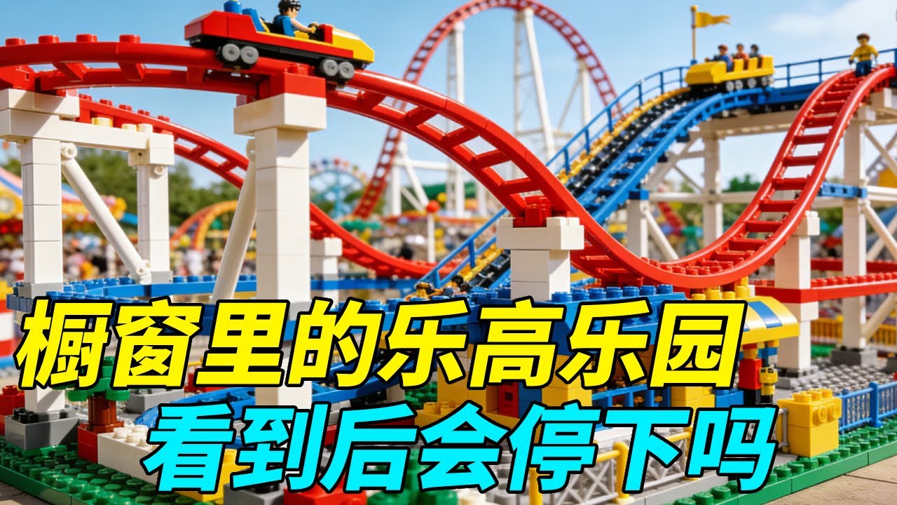 橱窗里的乐高乐园，你看到后会停下吗？时间不够故事来凑【积木拌饭】