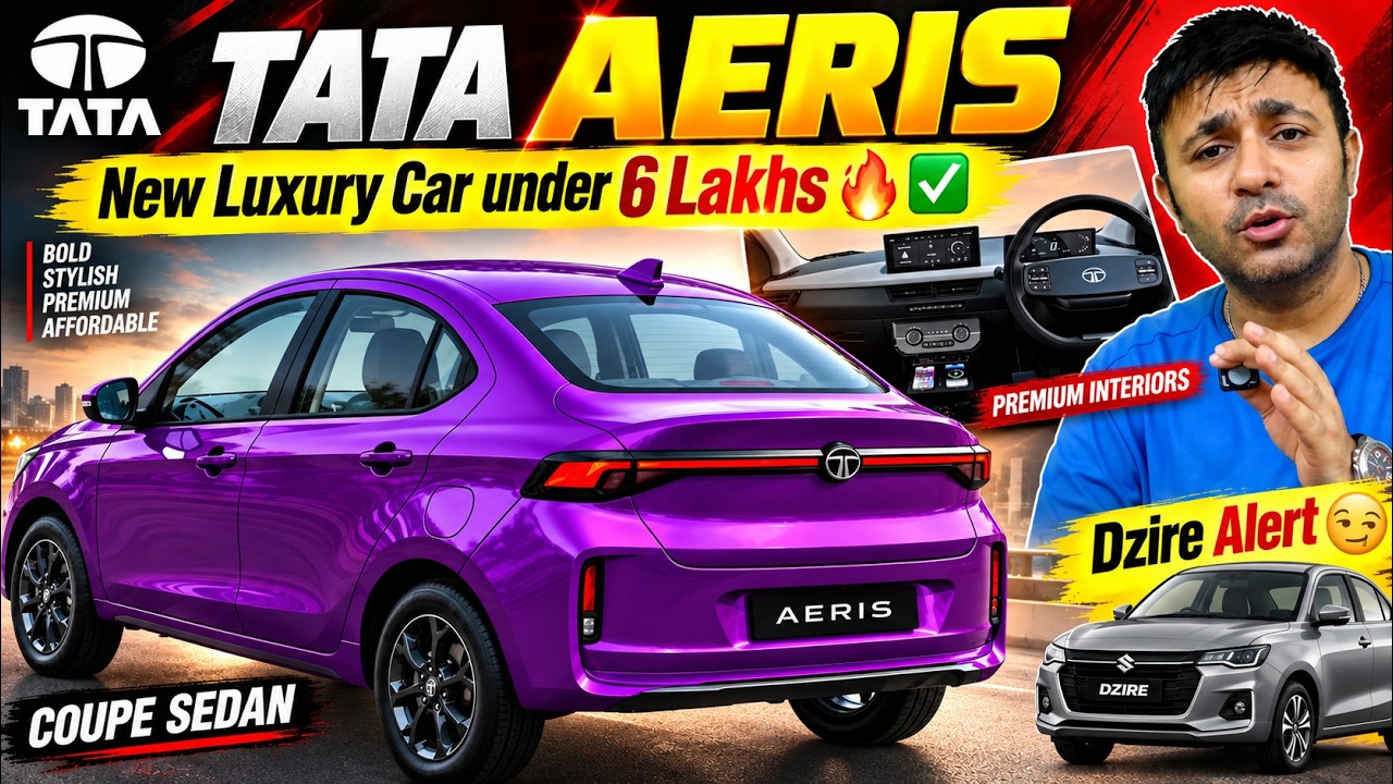 Tata Aeris 🔥✅ New Luxury Car under 6 Lakhs , Upcoming cars in india 2026, Maruti Dzire Alert 😏