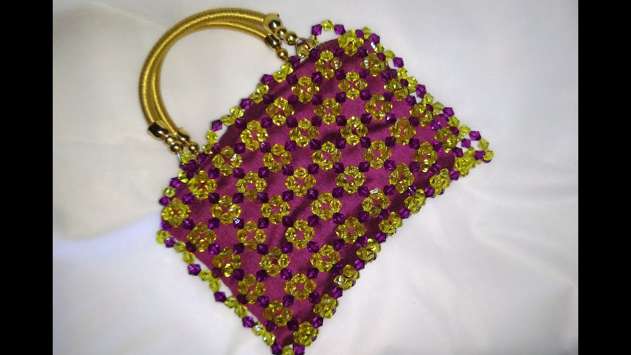 How To Make Beaded Purse New Design/Crystal Hand Purse/Beaded bag.Design 17|Nomi.Namita crafts|