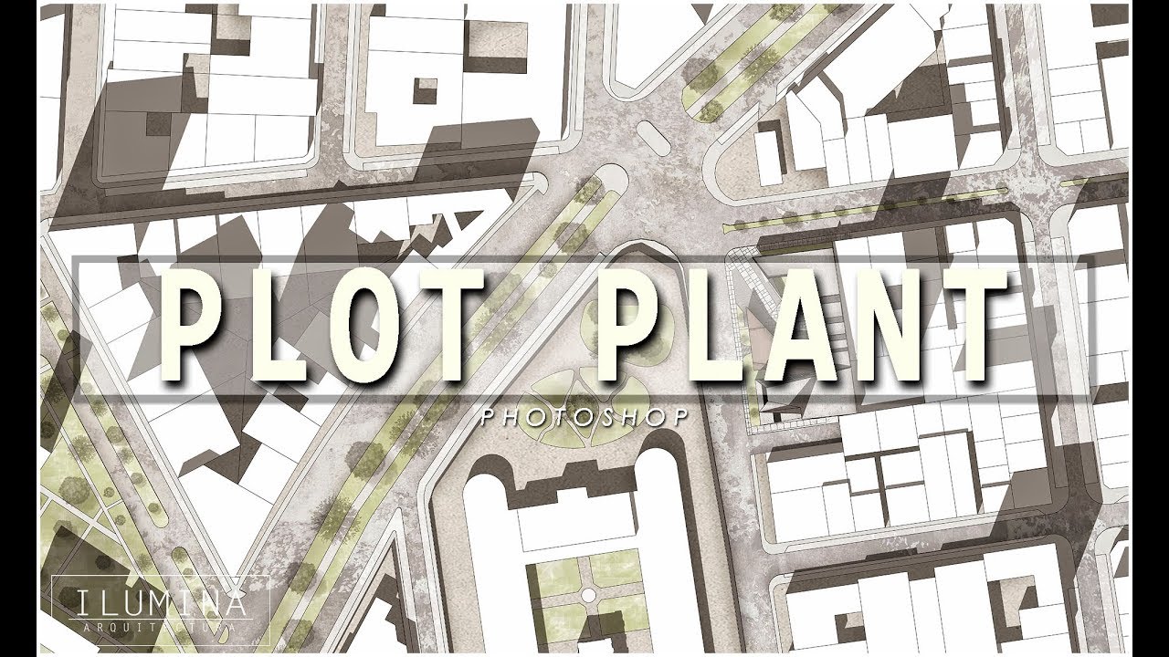 Plot Plant (Plano de Ubicación) - Photoshop Arquitectónico