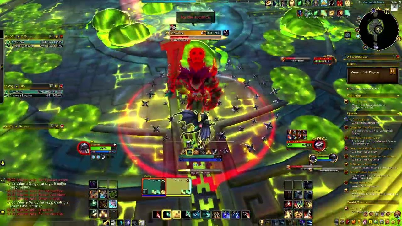 WoW 12.1 Azta'rec ?? Nemesis Delve Preservation Evoker Fabled Kill No add-on.