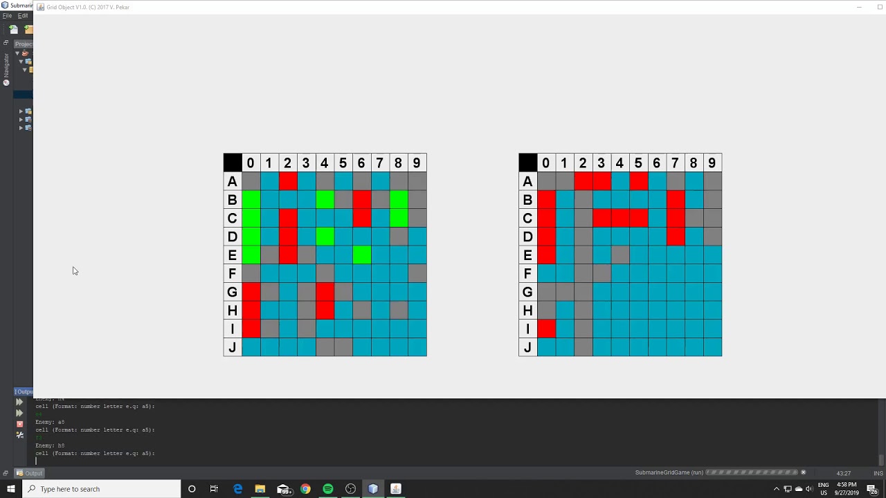 Battleship game with java