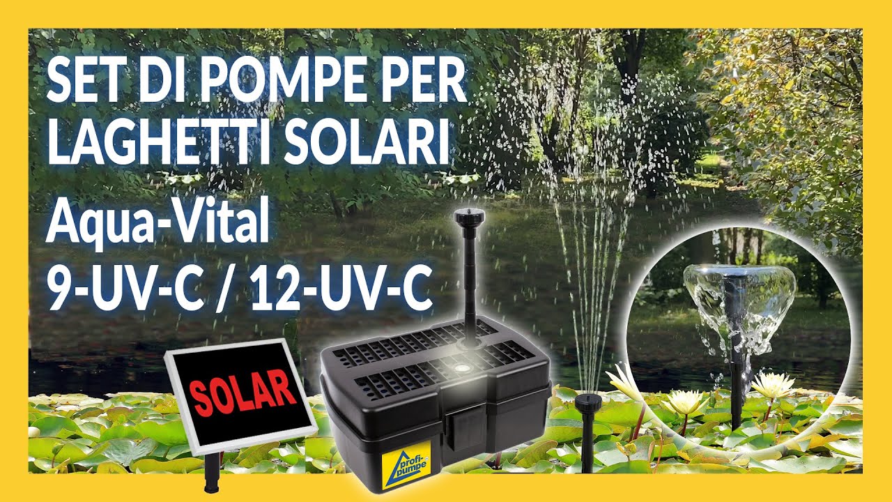Set di pompe per laghetti solari Aqua-Vital 9-UV-C / 12-UV-C - Italiano