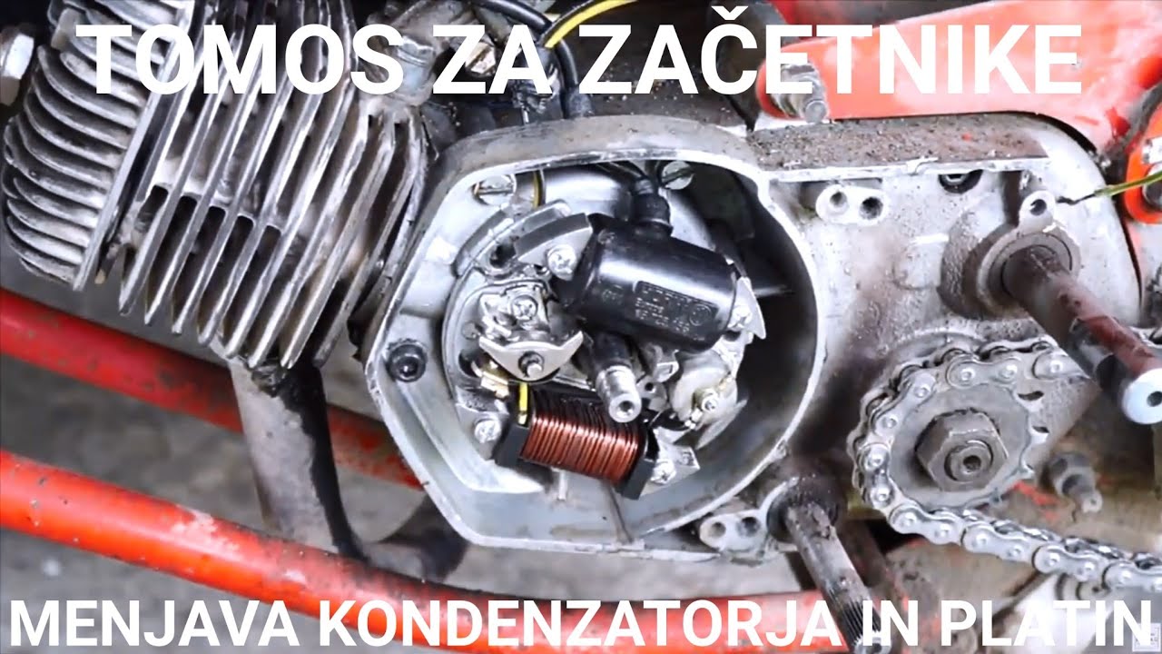 TOMOS ZA ZAČETNIKE : MENJAVA KONDENZATORJA IN PLATIN