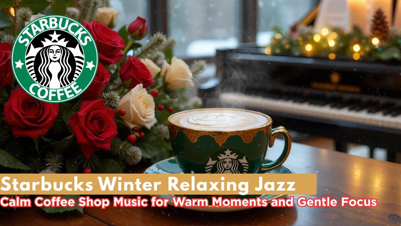 Starbucks Winter Relaxing Jazz – Calm Coffee Shop Music for Warm Moments and Gentle Focus