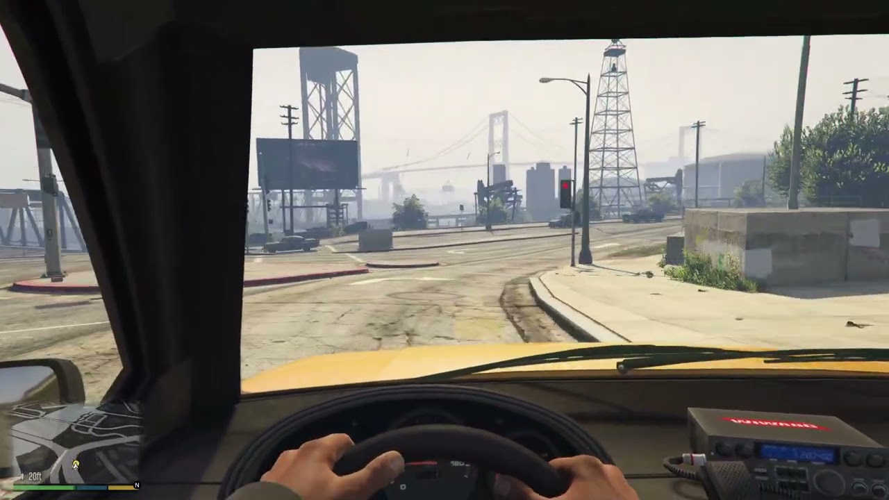 I remember how hard it is in first person again-GTA 5 story mode I crash the video ends.