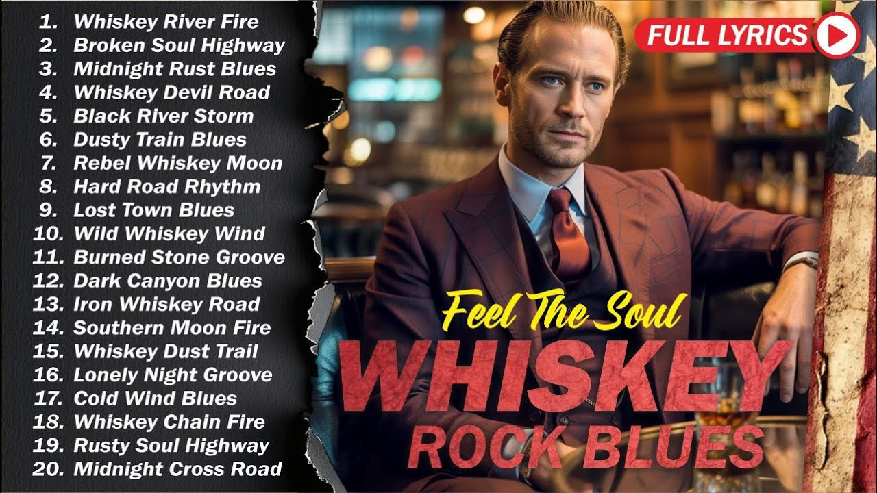 Whiskey Blues Music - THE BEST OF WHISKEY BLUES - Best Blues Songs Of All Time Relaxing Blues #rock