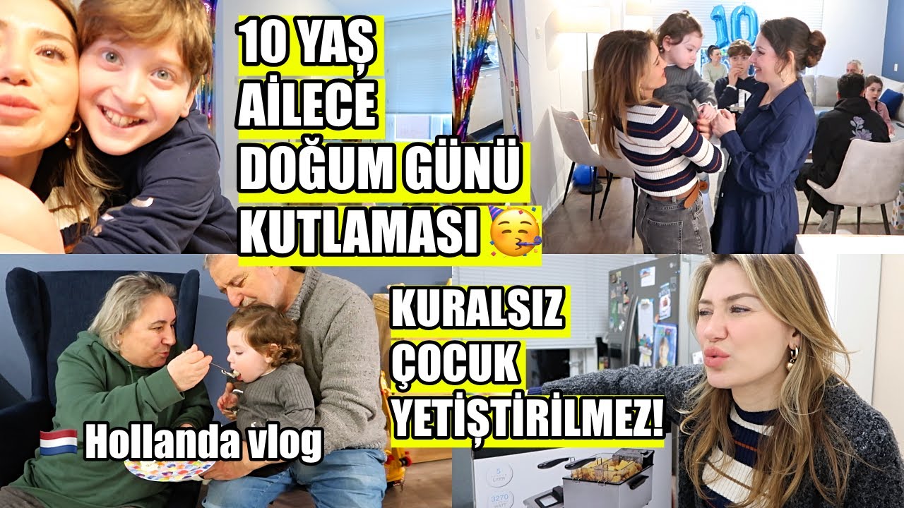 10 YAȘ AİLECE DOĞUM GÜNÜ KUTLAMASI, ÇOCUKLARA TELEFONSUZ YEMEK YEDIRMEK KURALSIZ ÇOCUK YETİȘTİRİLMEZ
