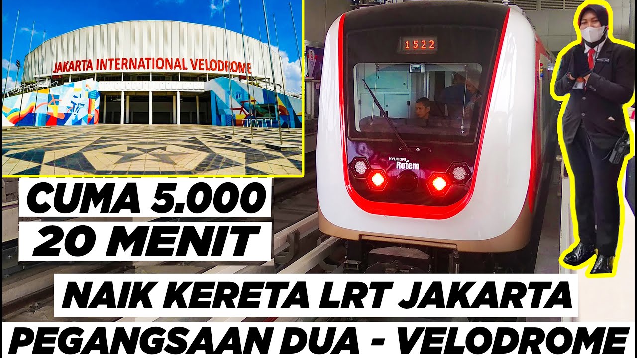 CUMA 5.000 ! Pegangsaan Dua - Velodrome Naik Kereta LRT