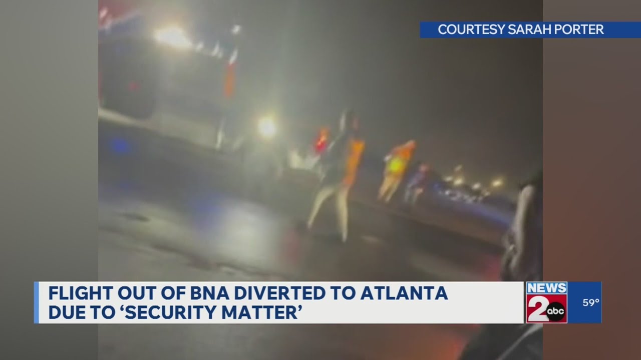 Passengers describe chaos after 'security matter' causes flight out of Nashville to be diverted