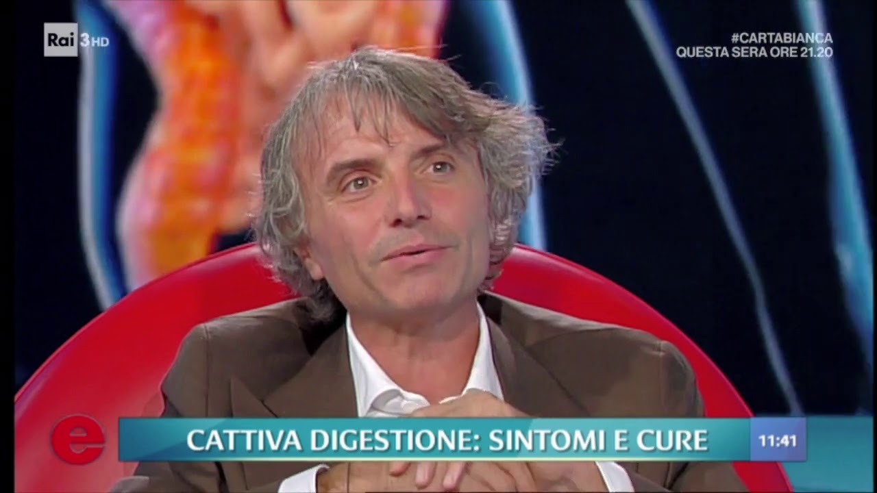 Il dottor Carlo Fabbri su Rai 3 al programma "Elisir" per parlare di digestione difficile
