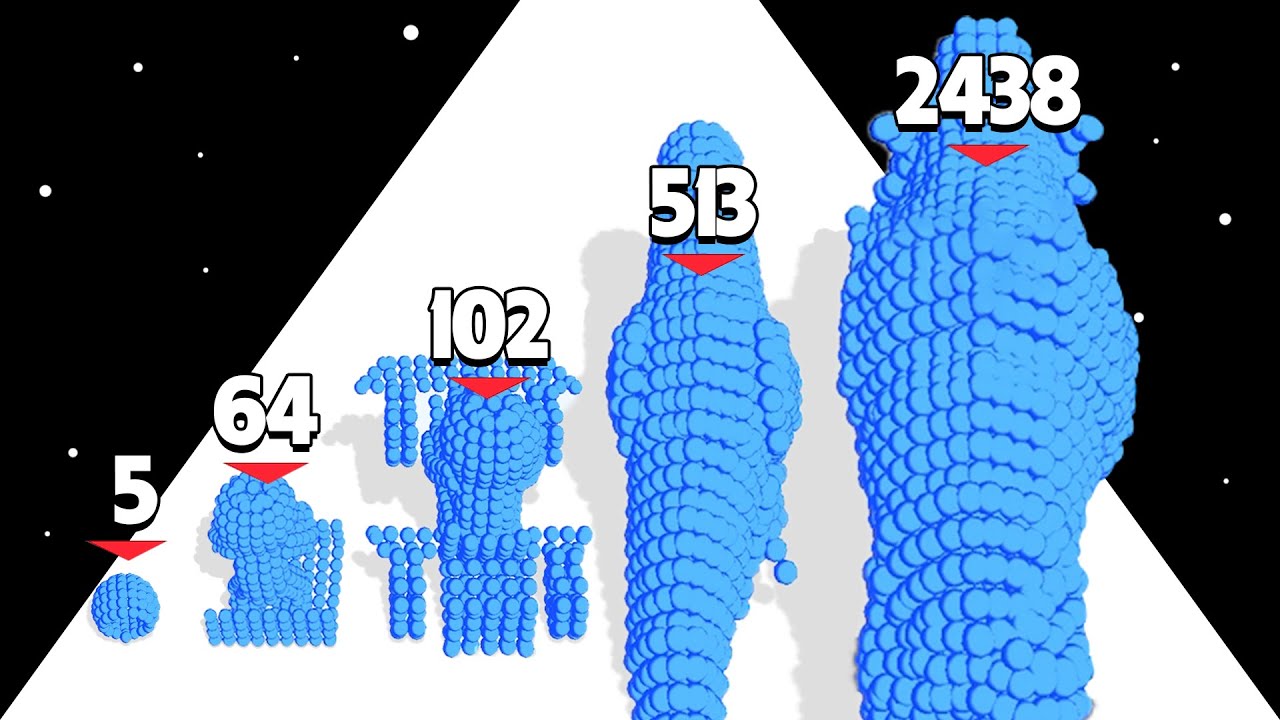 PIXEL BATTLE 3D: ASMR Gameplay, Level Up Pixel (Part 3, Max Level)