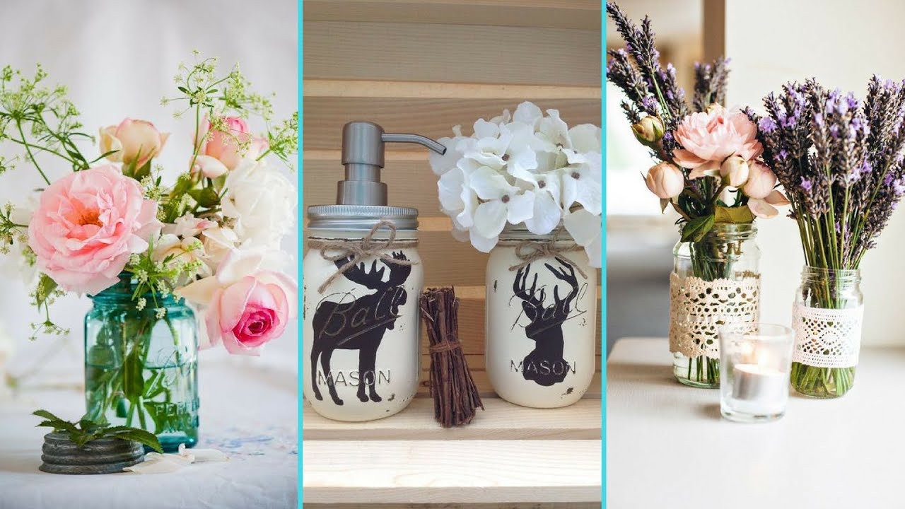 ❤ DIY Shabby chic style Spring Mason Jar decor Ideas❤| Home decor & Interior design| Flamingo Mango|