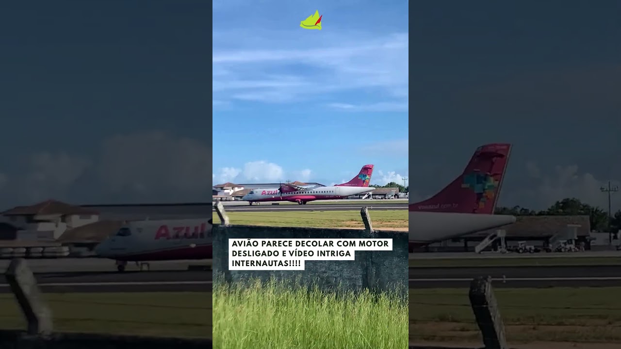 Avião decolando com motores desligados? 