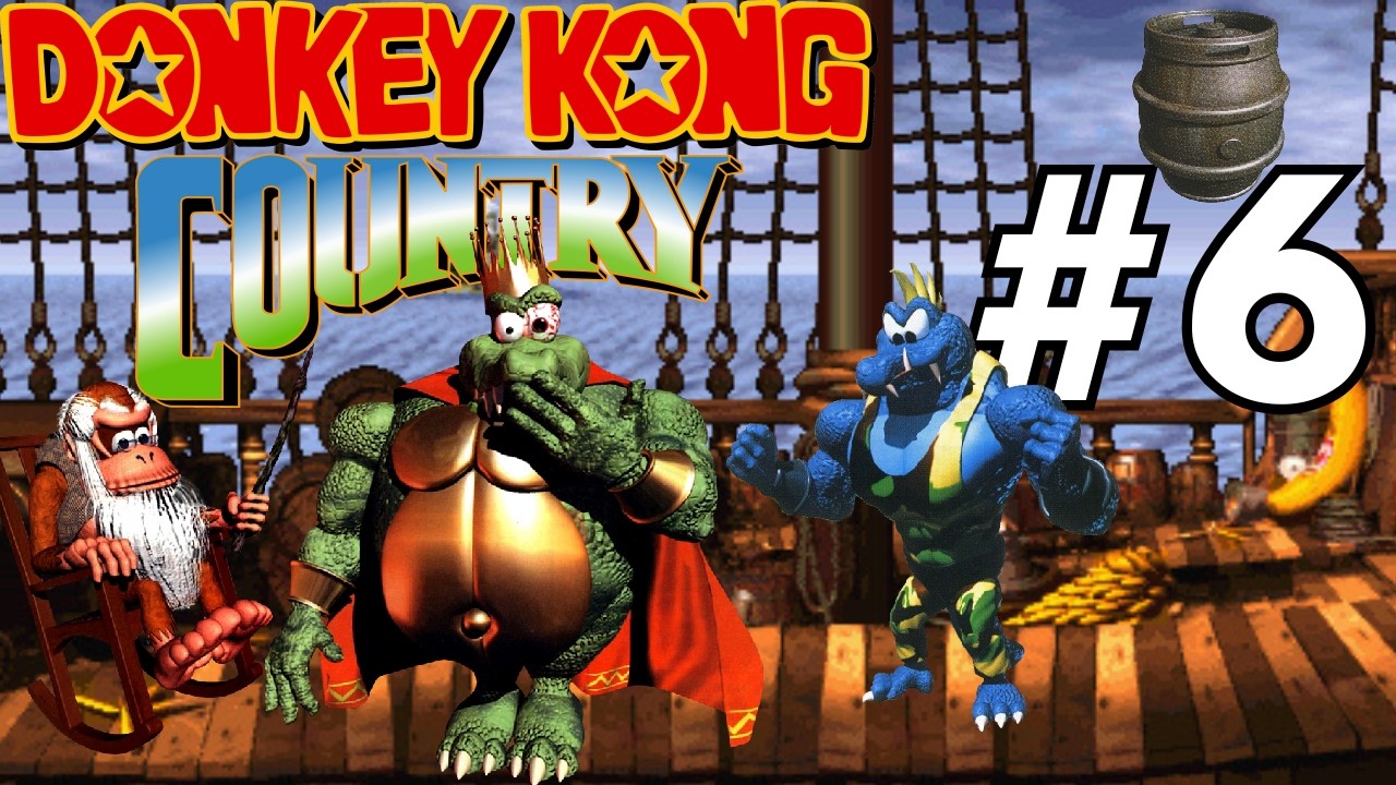 Donkey Kong Country #6 (101%) Cavernas, minas e K.Rool (final)