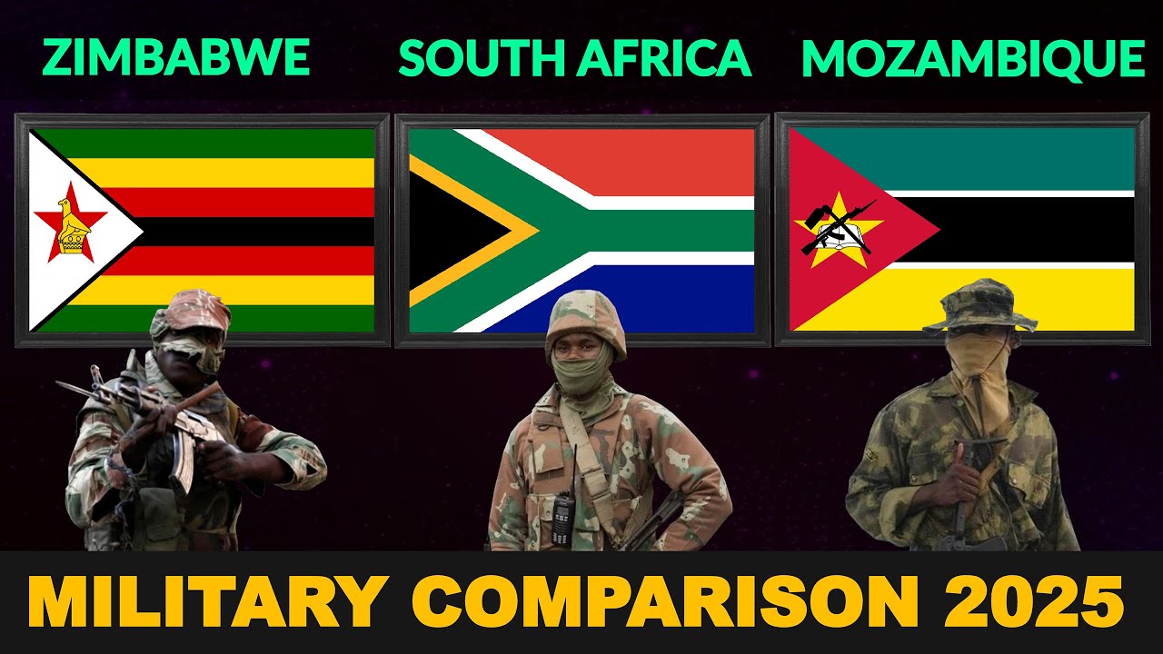 Zimbabwe vs South Africa vs Mozambique Military Power Comparison 2025