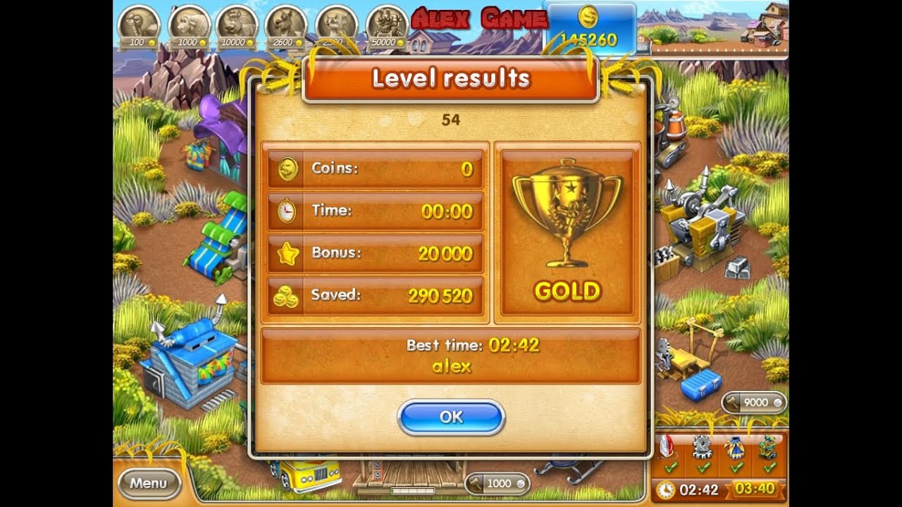 Farm Frenzy 3 American Pie (level 54) only GOLD Веселая ферма 3 Американский пирог Уровень 54 Золото