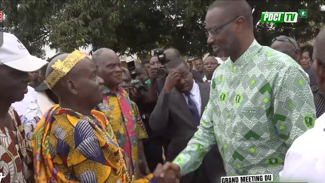 PDCI-RDA; ARRIVÉE DU PRÉSIDENT TIDJANE THIAM A SOUBRÉ.