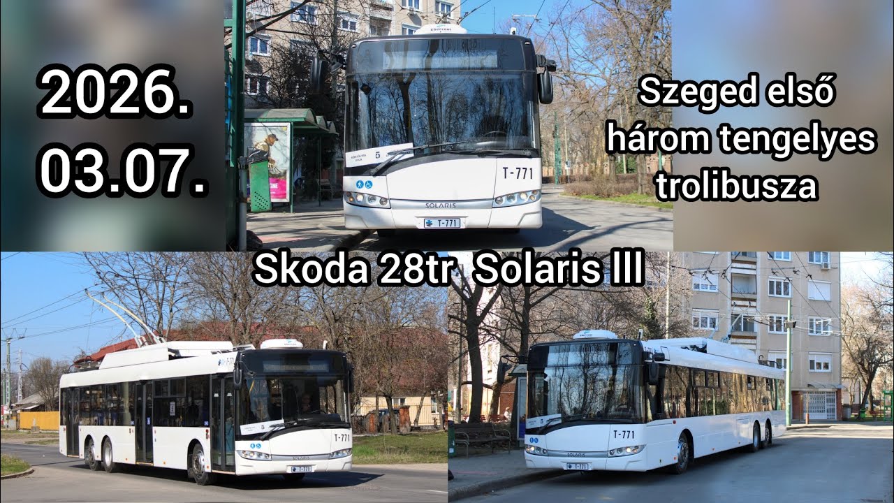 2026 03.07. | Forgalomba állt Szeged első három tengelyes trolibusza 