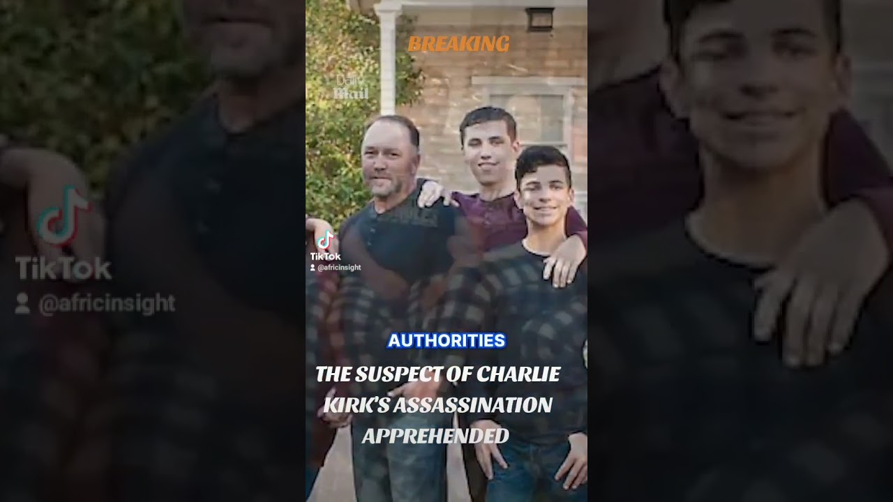 BREAKING: THE SUSPECT OF CHARLIE KIRK'S ASSASSINATION APPREHENDED  #news #fyp #politics #security