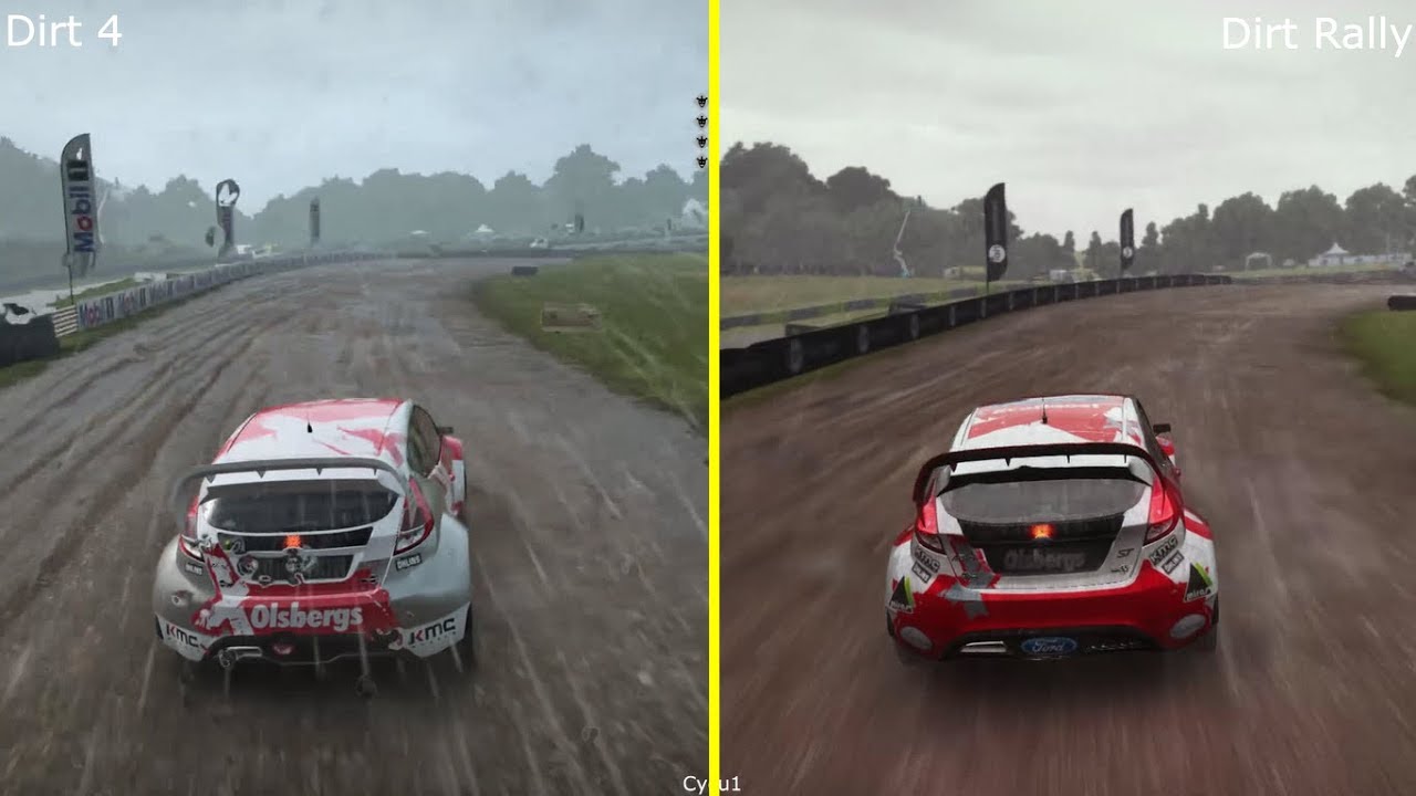 DIRT 4 vs DIRT Rally PS4 Pro Graphics Comparison
