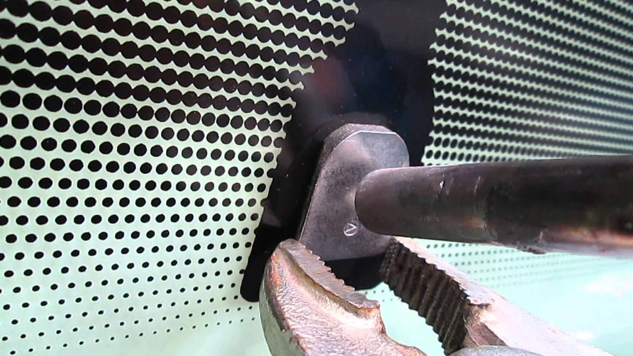 How To Remove A Rear View Mirror Button Using Propane Torch
