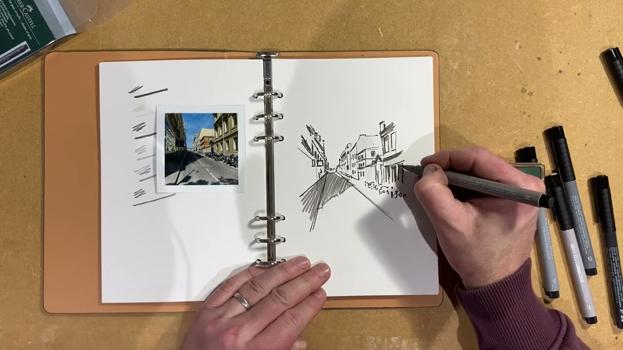 Using Fabre-Castell Pitt Brush Pens Grey