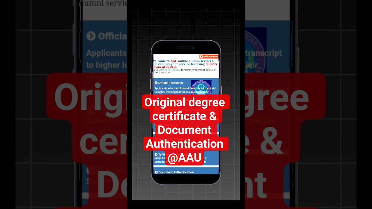 How to apply for the original degree certificate AAU?#aau