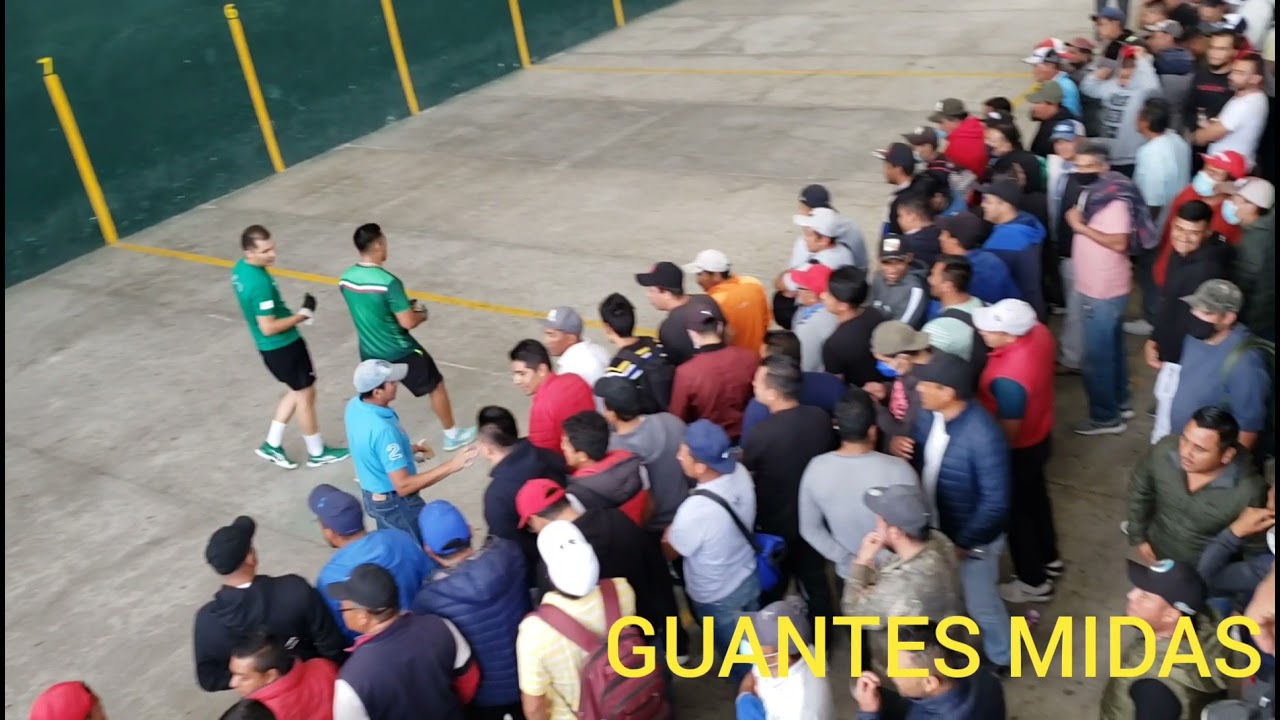 fronton pelota dura Stitch y Güero de C.U. vs Kevin y Toby,   super agarron en Chapultepec