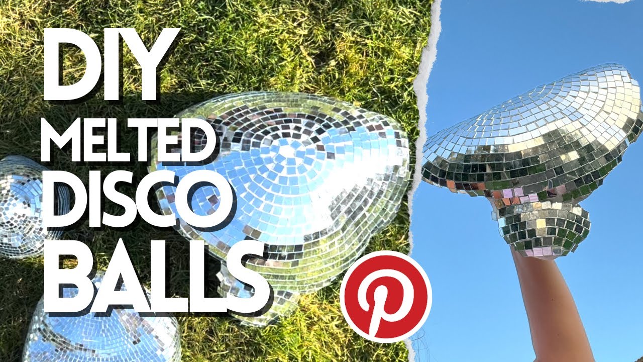 DIY Melted Disco Balls inspired by Pinterest and kelly wearstler