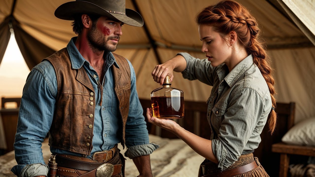 A Cowboy Who’d Been Shot Off His Horse Woke To A Woman Pouring Whiskey Down His Throat