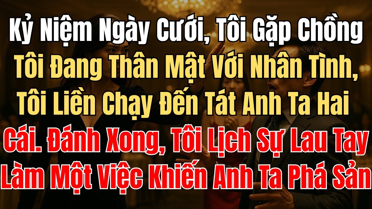 Kỷ Niệm Ngày Cưới, Tôi Gặp Chồng Tôi Đang Thân Mật Với Nhân Tình, Tôi Liền Chạy Đến Tát Anh Ta ...