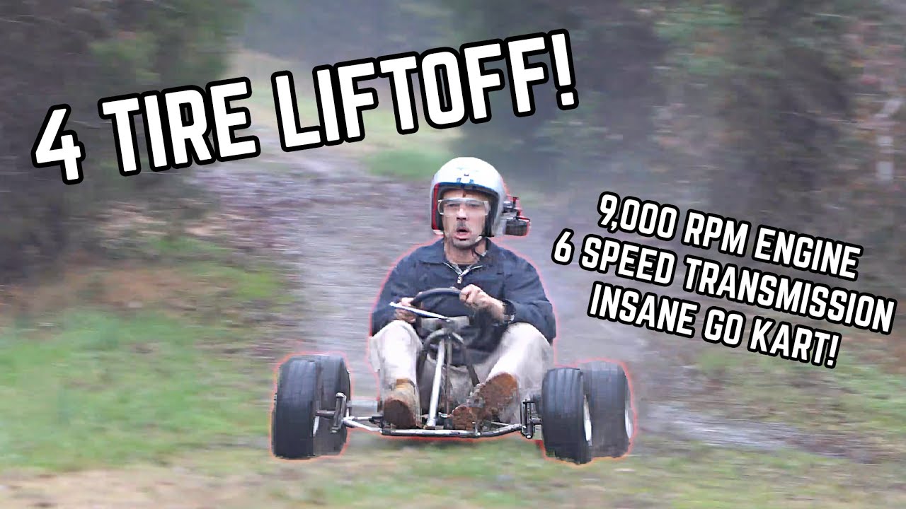 Карт Backyard Shifter поднимается в воздух во время первого тест-драйва!