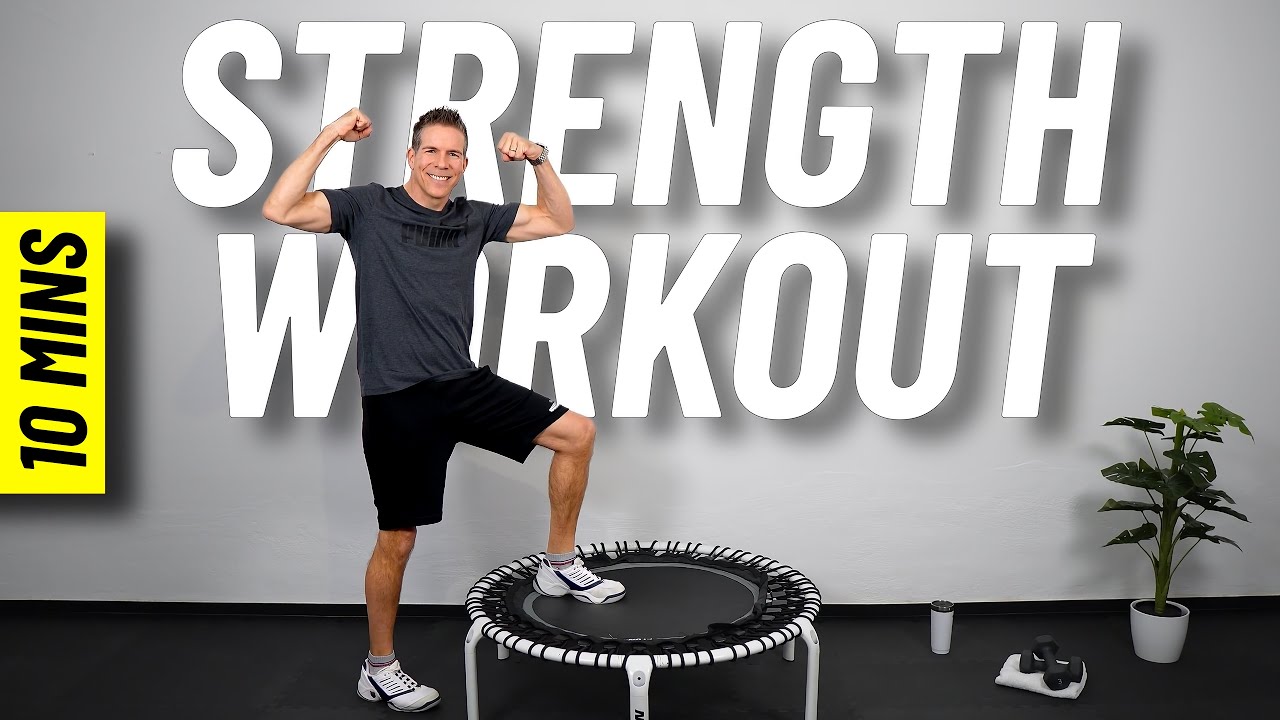 【 10-Min Beginner Rebounder Workout for Strong, Toned Legs 】| Low Impact