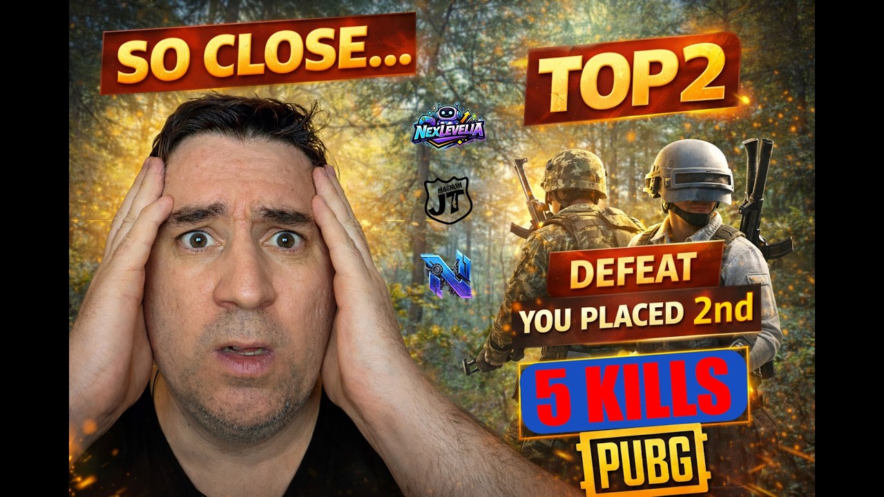 5 KILLS & HEARTBREAKING TOP 2! 💔😱 | PUBG