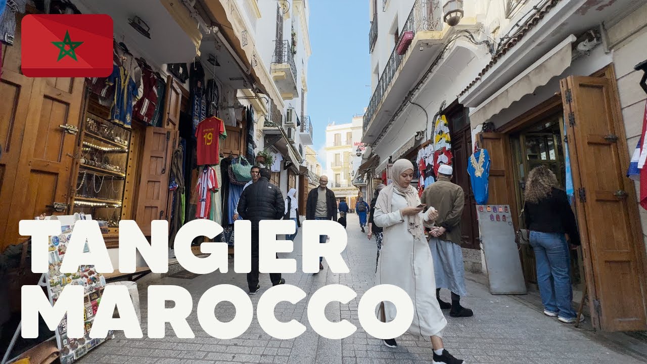 Танжер, Марокко 🇲🇦 - Старая Медина - Пешеходная Экскурсия в 4K